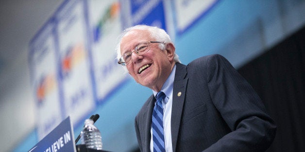 FORT WAYNE, IN - MAY 02: Democratic presidential candidate Senator Bernie Sanders (D-VT) speaks at a campaign event on the campus of Indiana University - Purdue University Fort Wayne May 2, 2016 in Fort Wayne, Indiana. Voters in Indiana go to the polls tomorrow for the state's primary. (Photo by Scott Olson/Getty Images)