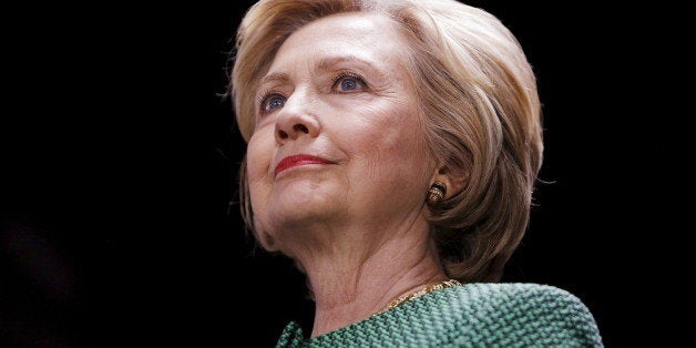 Democratic U.S. presidential candidate Hillary Clinton waits to speak during a Clinton campaign rally in Baltimore, Maryland