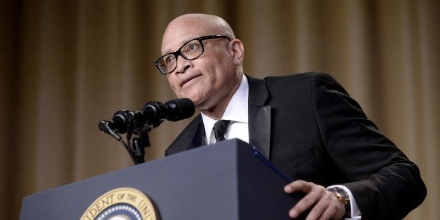 WASHINGTON, DC - APRIL 30: (AFP OUT) Comedian Larry Wilmore speaks during the White House Correspondents' Association annual