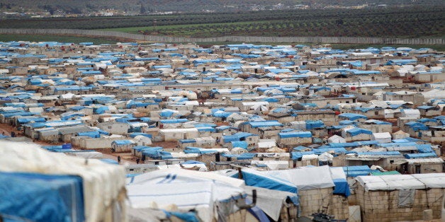 A general view shows tents housing internally displaced people in Atma camp, near the Syrian-Turkish border in Idlib Governorate, Syria March 15, 2016. Picture taken March 15, 2016. REUTERS/Khalil Ashawi TPX IMAGES OF THE DAY