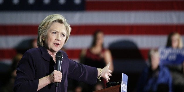 US Democratic presidential candidate Hillary Clinton speaks during a rally on May 11, 2016 in Blackwood, New Jersey. / AFP /