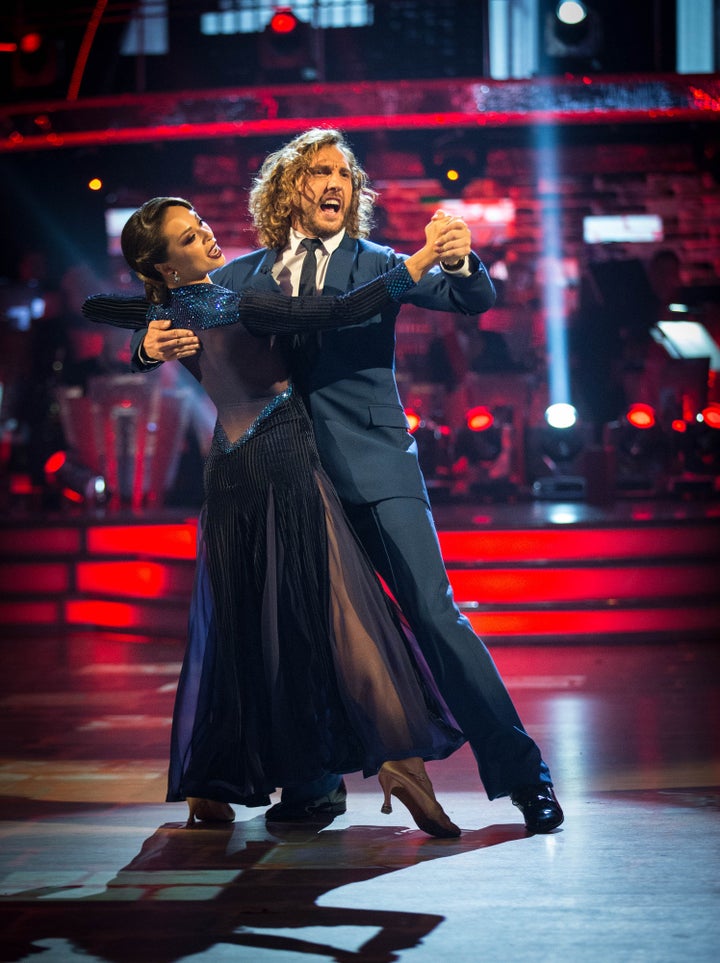 Seann with Strictly dance partner Katya Jones