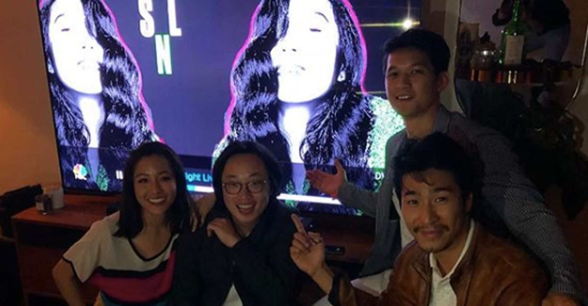 Awkwafina S Crazy Rich Asians Co Stars Had A Viewing Party For Her Snl Night Huffpost