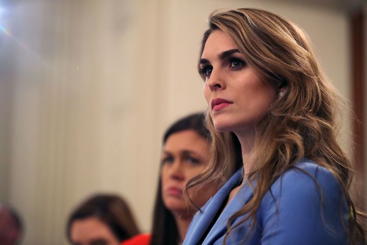 Hope Hicks served in the White House as communications director and Trump’s strategic communications director from January 2017 to April 2018.