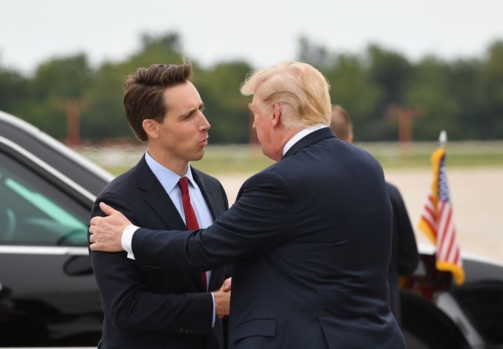 Josh Hawley, a Republican Senate candidate in Missouri, doesn't put President Donald Trump in his ads about health care. But, like Trump, he has endorsed legislation and lawsuits that would strip protections from people with pre-existing conditions.