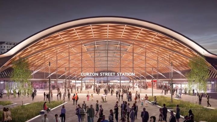 The new station design for Curzon Street.