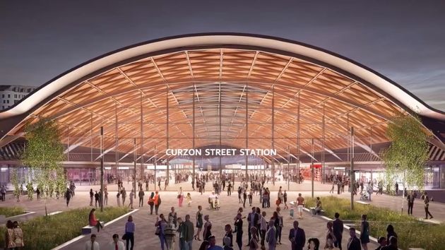 The new station design for Curzon Street.