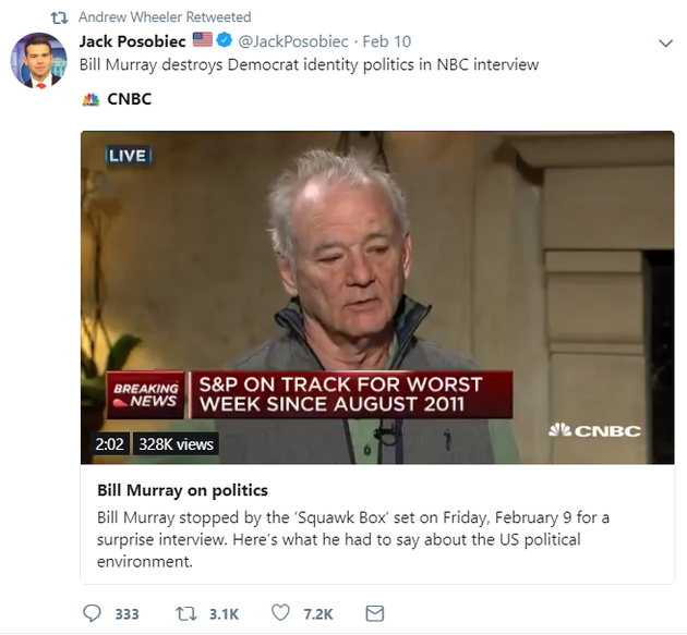 EPA Chief Andrew Wheeler Engaged With Racist, Conspiratorial Posts On Social