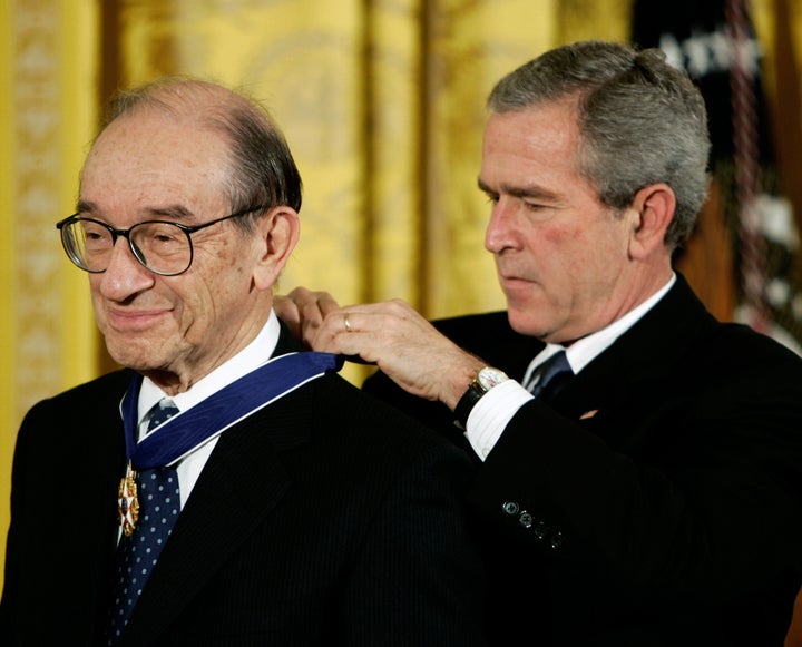 President George W. Bush awarded Greenspan the Presidential Medal of Freedom in 2005.