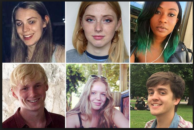 Bristol University students Natasha Abrahart Miranda Williams Lara Nosiru James Thomson, Kim Long and Alex Elsmore were all suspected to have taken their own life. 