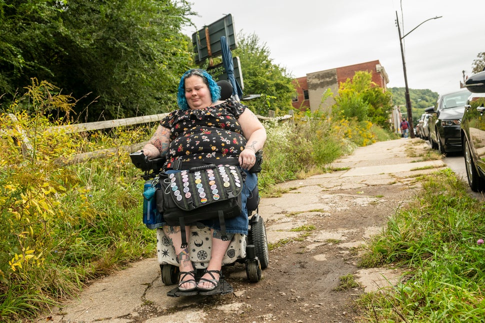 Grishman says the city now has an app called "Myburgh" where she can send in pictures and locations of sidewalks that need fi