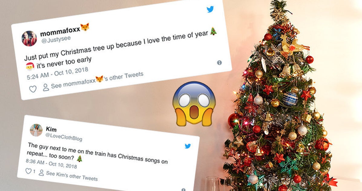 Festive Fever Hits People Are Putting Their Christmas Trees Up Already
