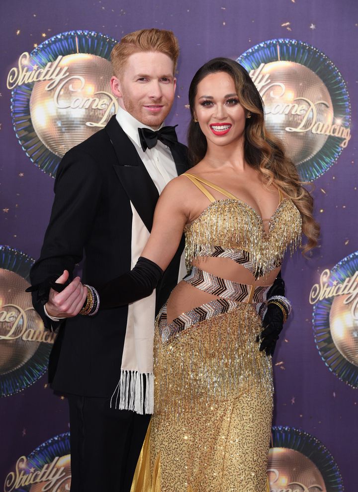 Neil and Katya Jones at last year's 'Strictly' red carpet launch