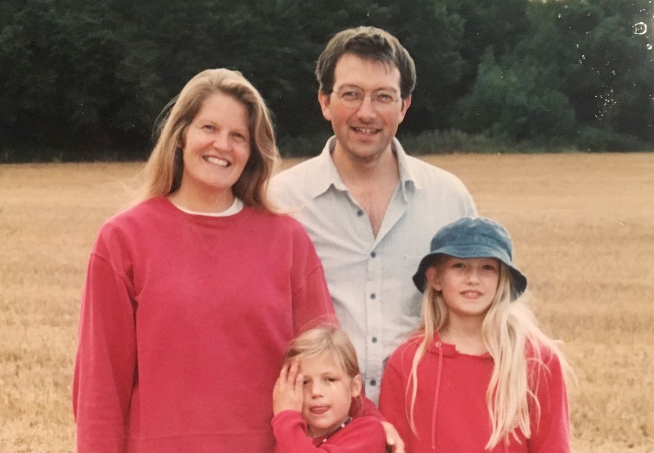 The Williams family, shortly after Cerian's death