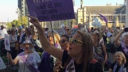 Women Stop Traffic In Westminster Over Pensions