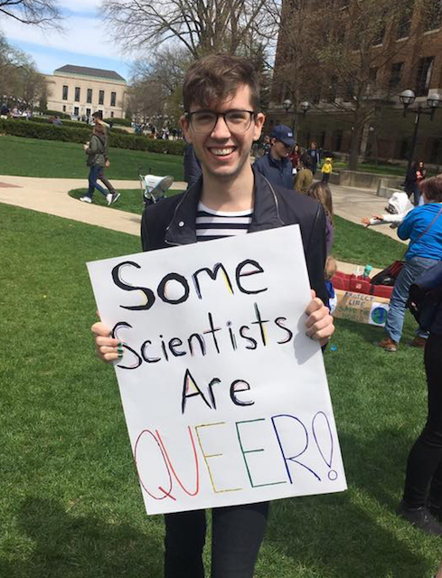 Will on the "March For Sciene" in Ann Arbor, Michigan.