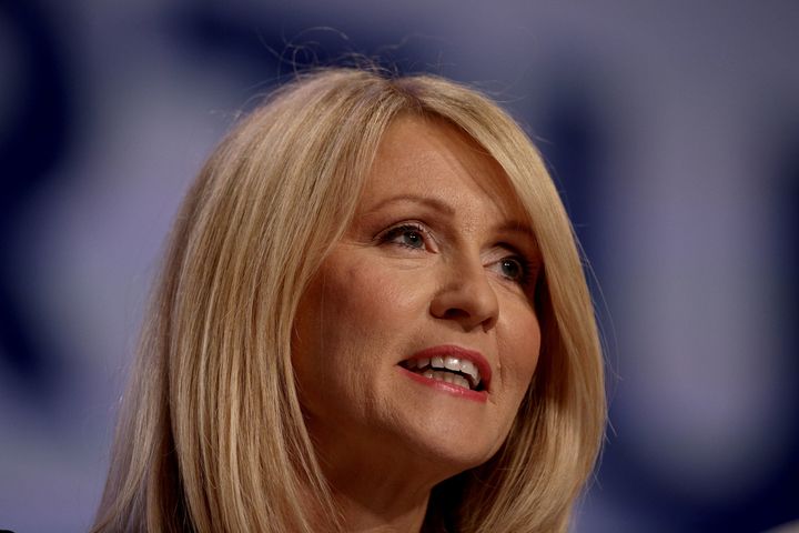 Work and Pensions Secretary Esther McVey speaks at the Conservative Party annual conference