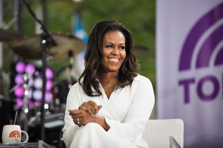 Michelle Obama on the set of "Today."