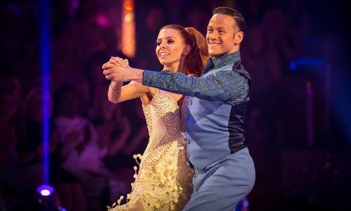 Stacey with 'Strictly' partner Kevin Clifton