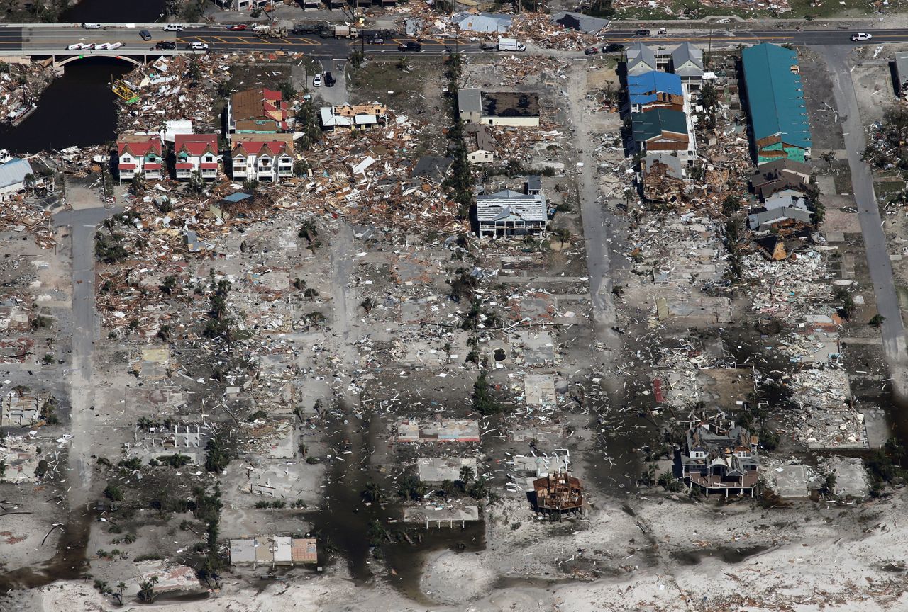 An entire neighborhood of Mexico Beach, Fla., was wiped out by Hurricane Michael.