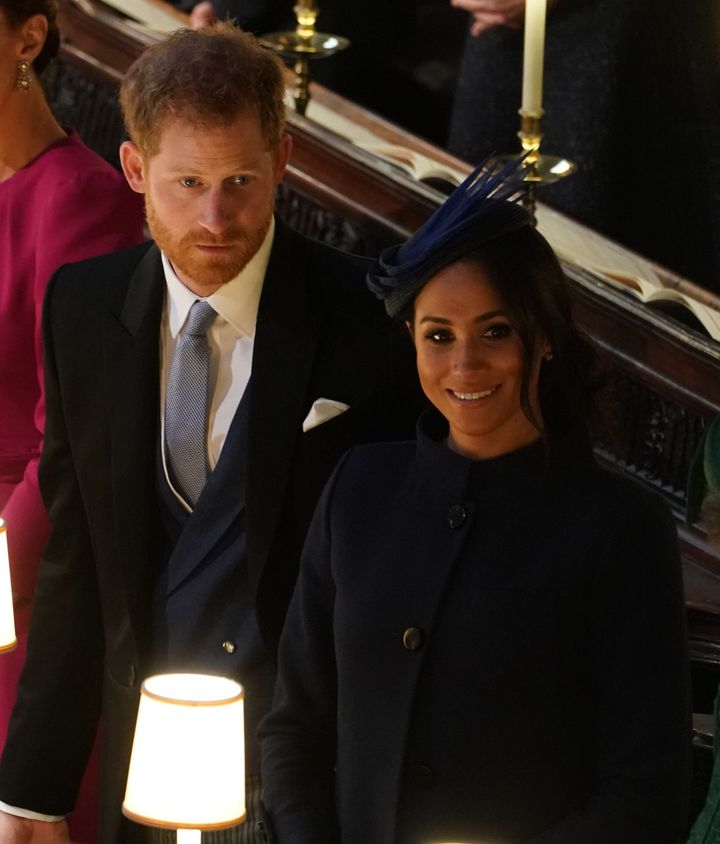 Prince Harry and Meghan Markle were married at the same chapel five months ago 