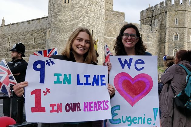 Excited supporters in the crowd at Windsor