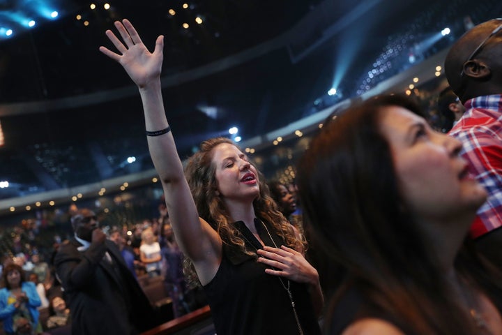 Pastor Joel Osteen is the leader of Lakewood Church, a megachurch in Houston. 