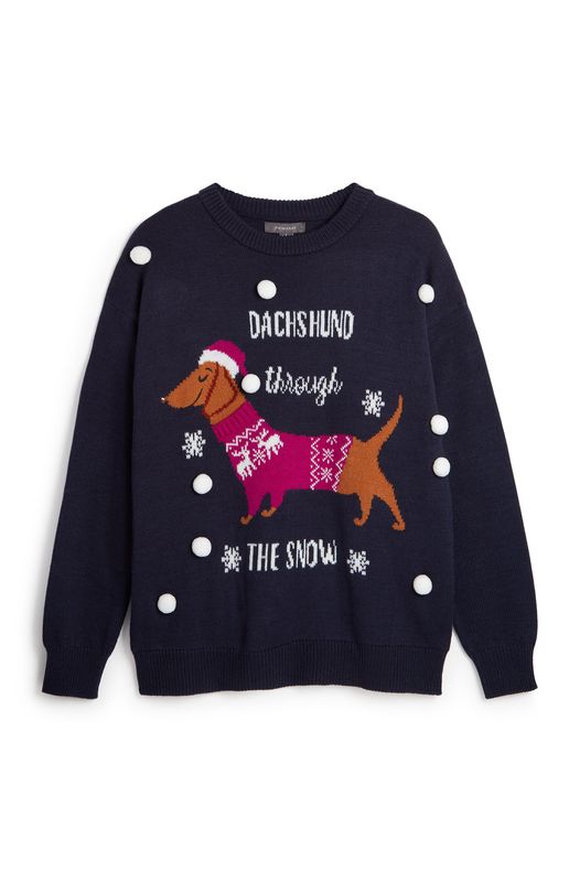 Not only does this have a sausage dog in its own Christmas jumper, but HELLO POMPOMS.Primark, &pound;12, available in stores now