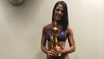 The author at a bikini competition.