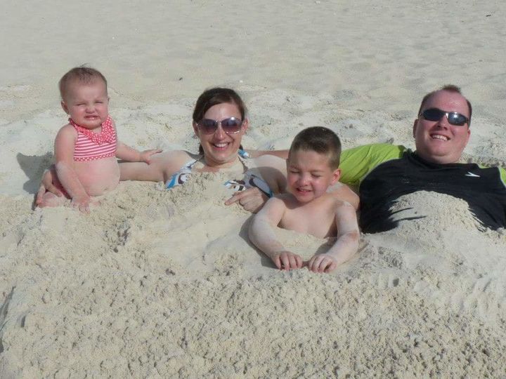 A Graham family beach day.