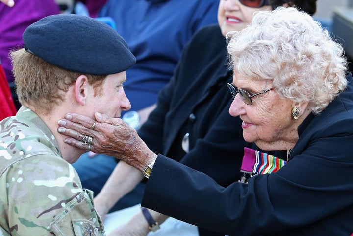 Prince Harry and Daphne Dunne pictured together in Australia in 2015. 