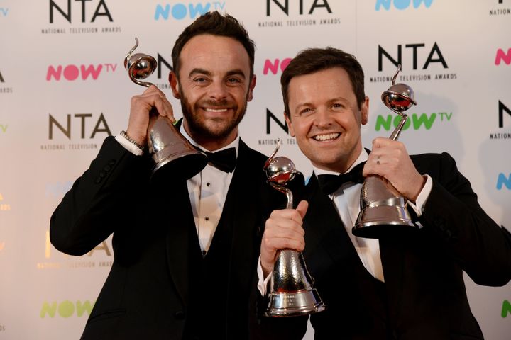 Ant and Dec at the NTAs earlier this year