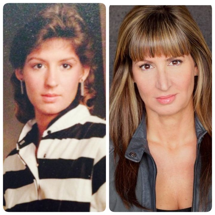 A photo of Donna taken in 1987 (left) and a current photo of Donna.