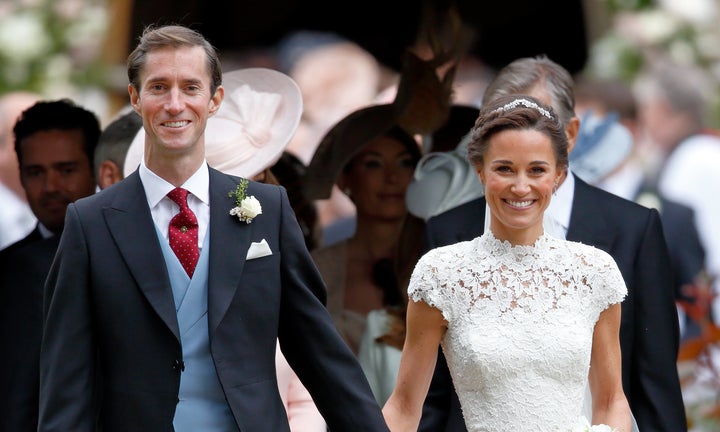 Middleton and Matthews on their wedding day. 