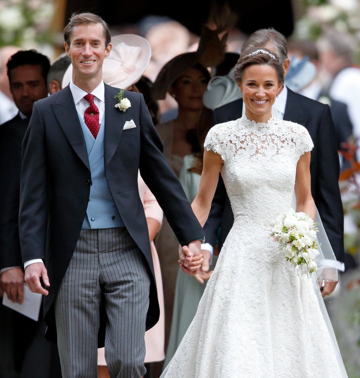 Middleton and Matthews on their wedding day. 