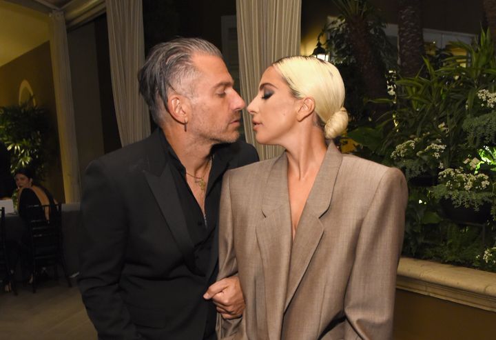 Christian Carino and Lady Gaga attend Elle’s Annual Women in Hollywood Celebration on Monday.