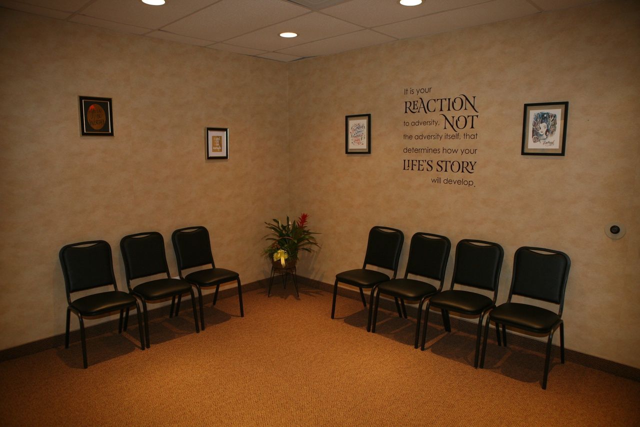 A waiting room at the new Bethesda clinic. 