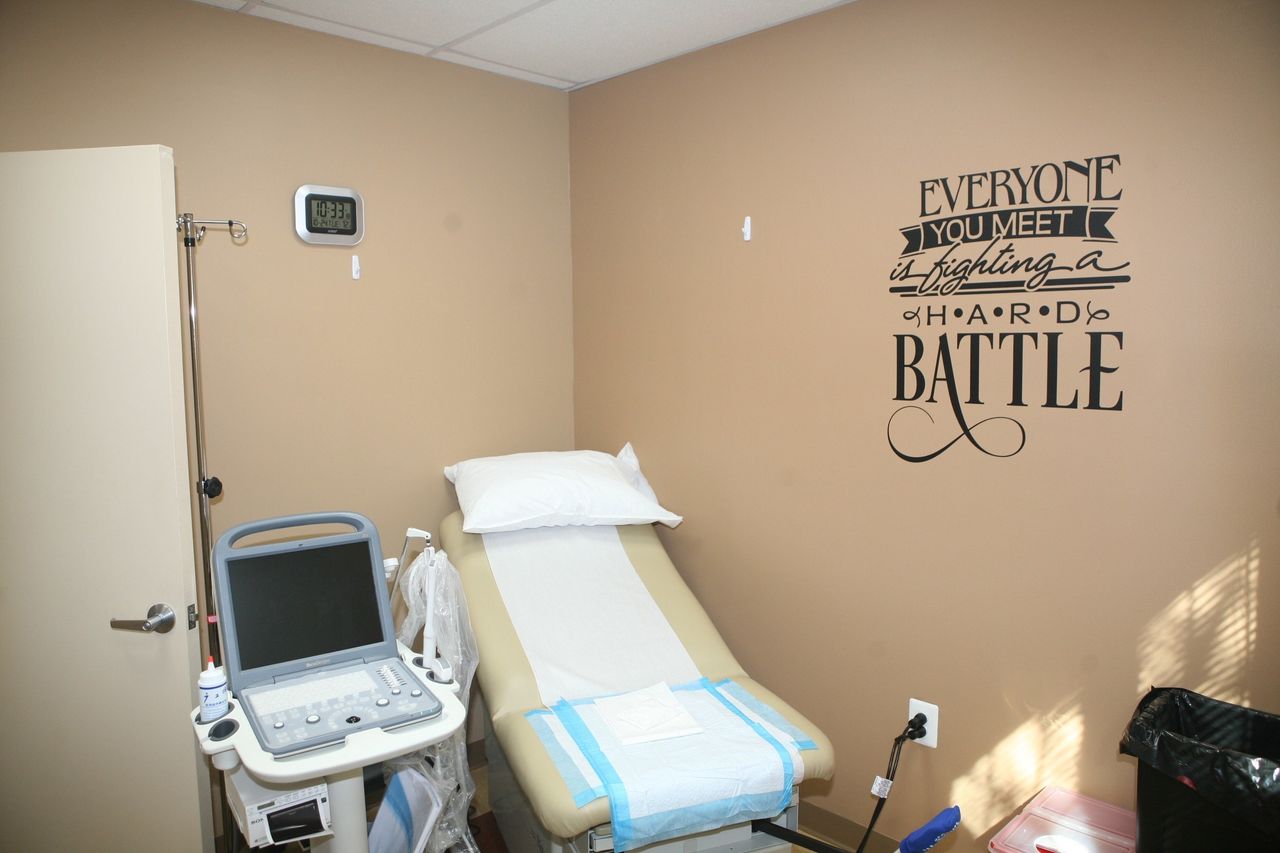 An exam room at the new Bethesda clinic. 