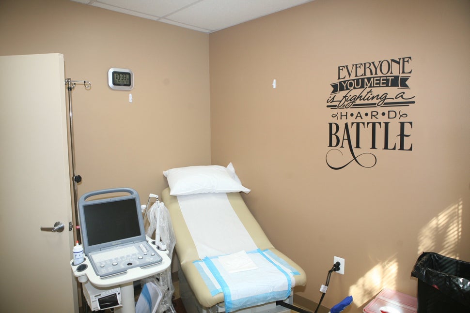 An exam room at the new Bethesda clinic.
