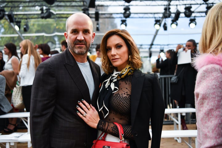 Cary and Mark Deuber at Paris Fashion Week this month.