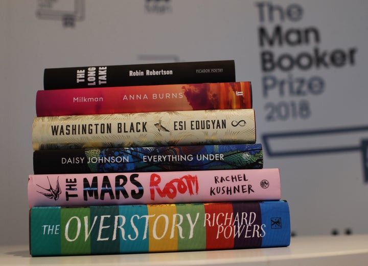 The shortlisted books for the Man Booker Prize 2018.