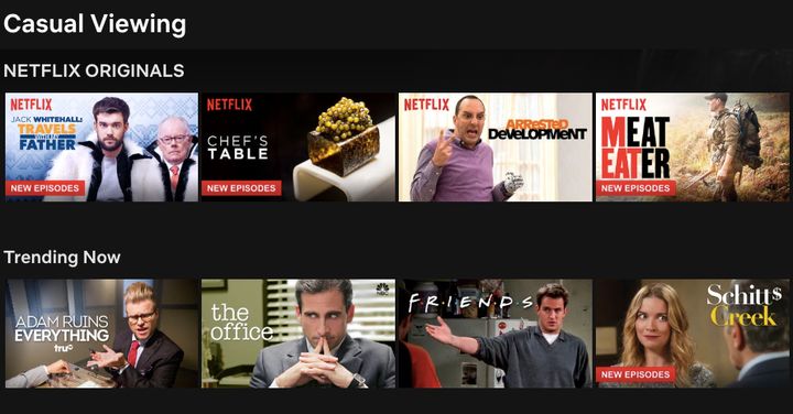 "Casual Viewing" on Netflix.
