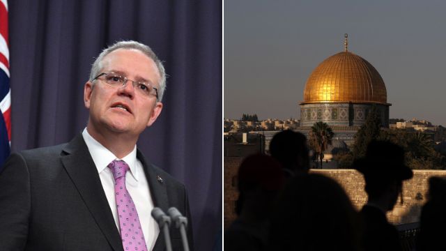 Australian Prime Minister Scott Morrison said Australia is "committed to a two-state solution, but frankly, it hasn’t been going that well."