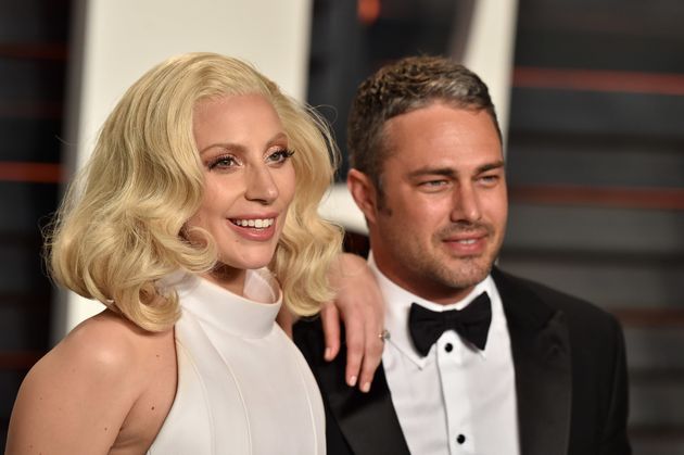 Gaga with former fiancé Taylor Kinney