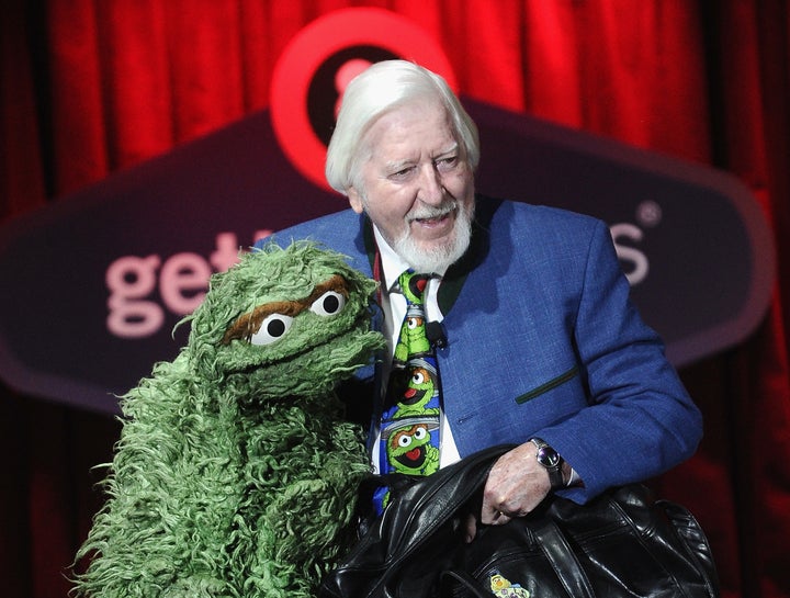 Spinney and Oscar the Grouch. 