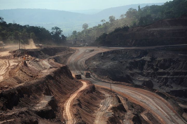 An overview of Ferro Carajas mine, the world's largest iron ore mine, in the Carajas National Forest in Parauapebas, Brazil. It was in the same town where reform leader Waldomiro Pereira was killed in broad daylight last year.