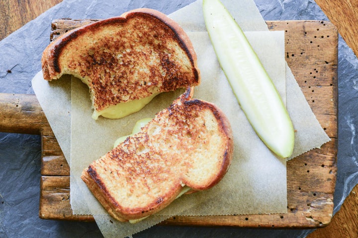 A successful grilled cheese sandwich.