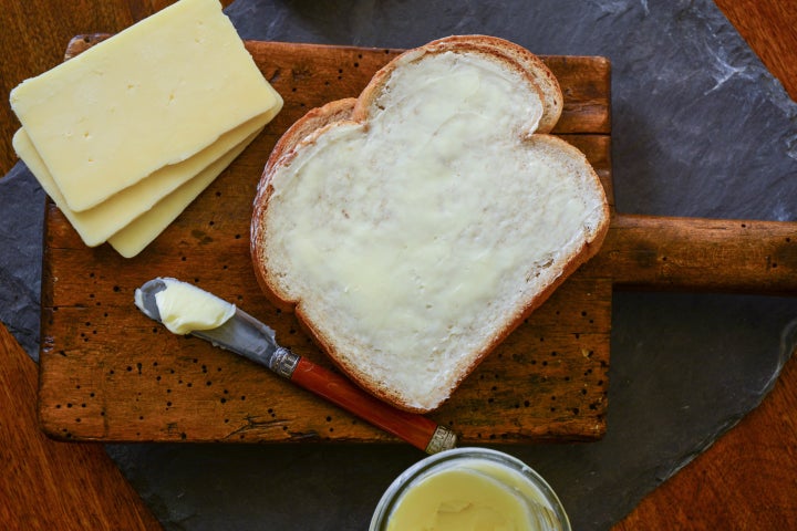 Look at that beautiful spread of butter.