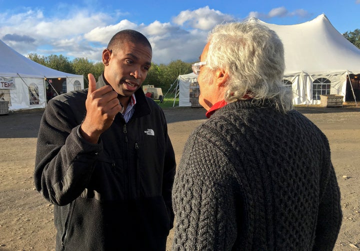 Congressional candidate Antonio Delgado appears on the campaign trail.