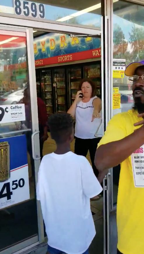 A woman who identified herself as Brenda called police after seeing a group of black people outside of a South Carolina gas station.